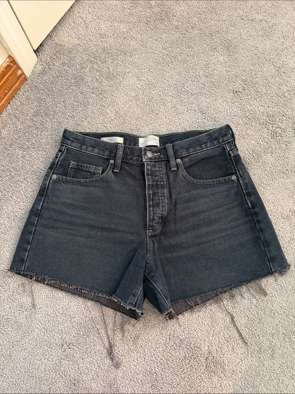 Black 90s Baggy Denim Shorts